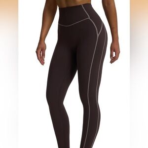 Aoxjox Workout High Waisted Leggings - Driftwood Brown